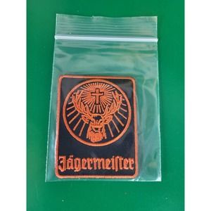 Jagermeister Black And Orange Advertising Patch 2.25‎ x 2.75"